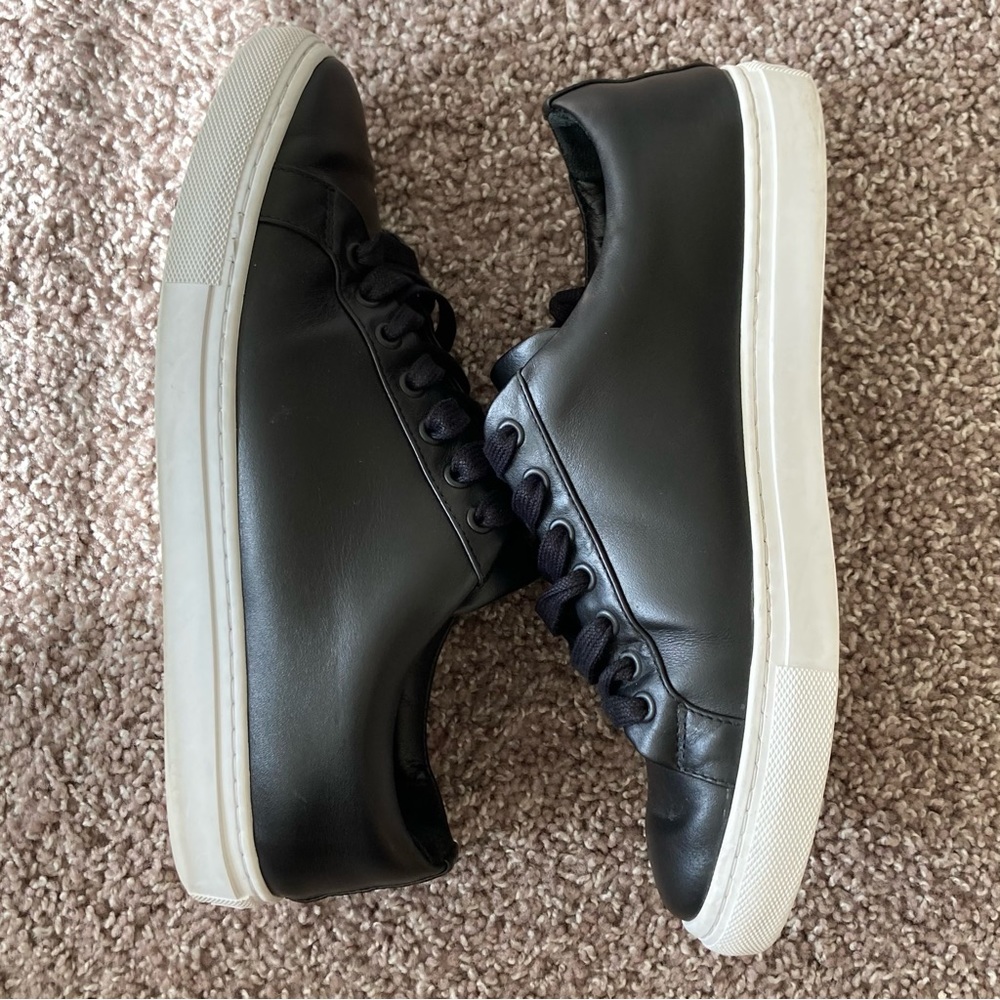 Thursday boots sneakers leather black men size 8.5 us